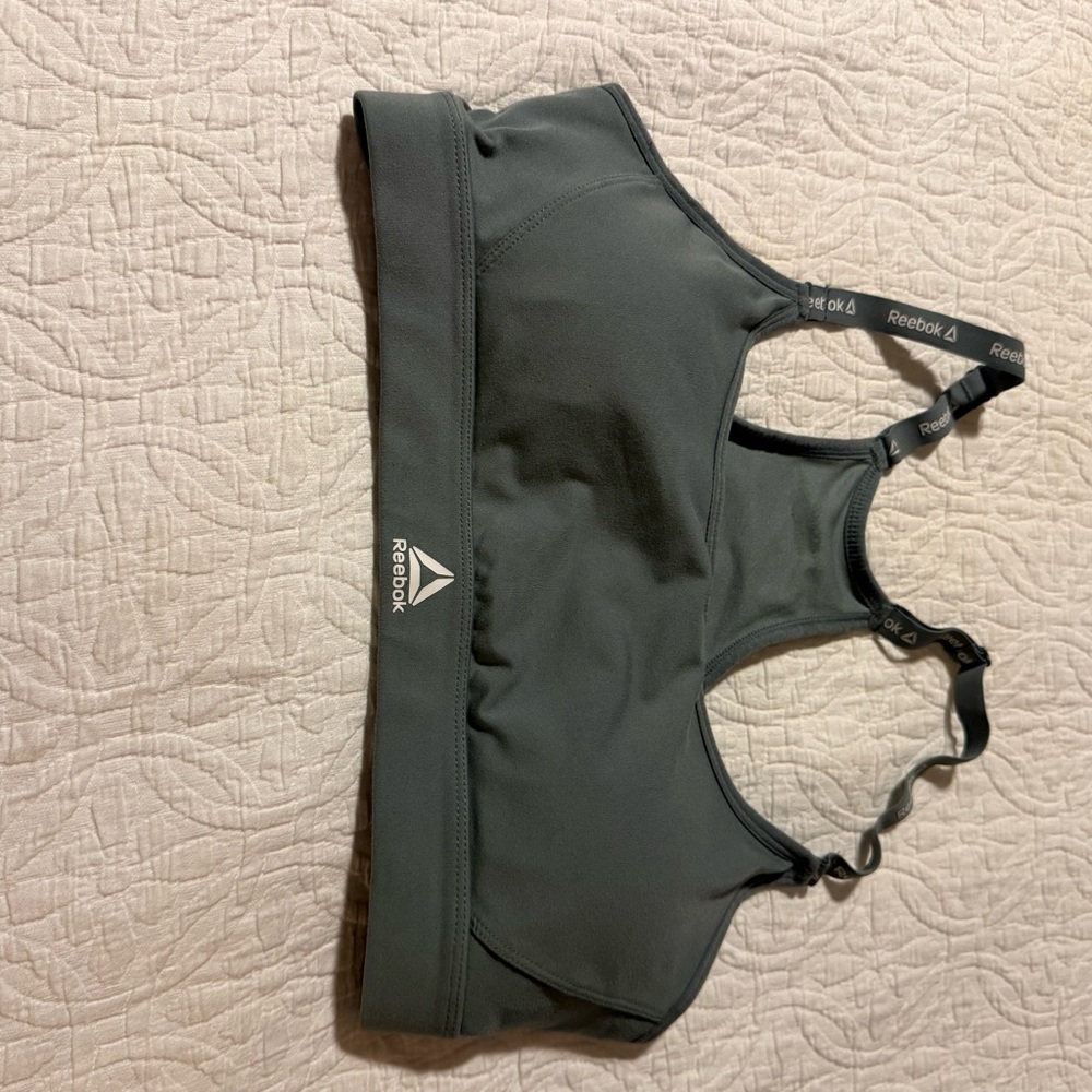 Reebok Women's Charcoal Sports Bra